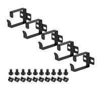 PATIKIL Server Rack Cable Management D Ring Hooks, 5 Set Organizzatori di cavi Organizzatori di cavi Verticali Accessori per cavi di rete Fibra ottica