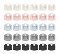 PATIKIL Set di Coperture per Chiavi, 50 Pz 1 Pollice Etichette e Identificatori Coperture Protettive per Teste di Chiave Accessori per Chiavi, 5 Colori
