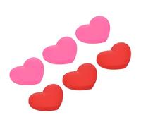 PATIKIL Smorzatore di vibrazioni da tennis, confezione da 6 pezzi, a forma di cuore, in silicone, ammortizzatore per racchetta da tennis, rosso, rosa