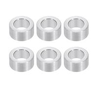 PATIKIL Spacer in Alluminio M6, 6 Pezzi Spacer in Metallo Alluminio 6.2mm ID x 10mm OD x 5mm L Spacer in Alluminio Vite Standoff Rotondo per Bulloni a 1/4 o M6