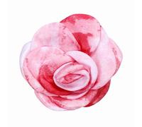 PATIKIL Spilla A Forma Di Rosa, Elegante Spilla Floreale Delicata In Tessuto Di Satin Per Occhiello A Forma Di Camelia Per Donne Matrimonio Festa Ballo Regno Abiti Vestito, Rosa