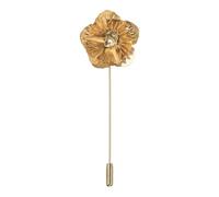 PATIKIL Spilla Da Taschino Formale In Metallo Per Uomo Rosa Fiore Oro | Spilla Floreale A Bastoncino, Broocche, Per Matrimonio Banchetto Evento Abito, Spilla Da Taschino Per Uomo