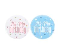PATIKIL Spilla in latta con scritta "It's My Birthday", simpatica spilla per compleanno, decorazione per feste di compleanno, 1, Acrilico, Agata