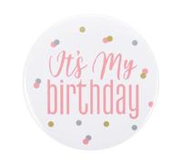 PATIKIL Spilla in latta con scritta "It's My Birthday", simpatica spilla per compleanno, decorazione per feste, per donne, uomini, adulti, ragazze, ragazzi, 1, Acrilico, Agata
