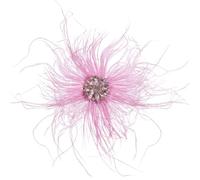 PATIKIL Spille in Piuma di Struzzo 6,7 Pollici Rosa | Sovradimensionate, con Cristalli, Grandi e Soffici, per Donna, per Abito e Risvolto, per Matrimonio, Festa, Ballo