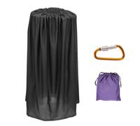 PATIKIL Spogliatoio Portatile, Lunghezza 3.94 Piedi Copertura Istantanea per Fasciatoio, Tenda per Privacy, per Gare di Campeggio in Barca Sulla Spiaggia, Nero