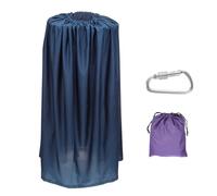 PATIKIL Spogliatoio Portatile, Lunghezza 4.27 Piedi Copertura Istantanea per Fasciatoio, Tenda per Privacy, per Gare di Campeggio in Barca Sulla Spiaggia, Blu Scuro