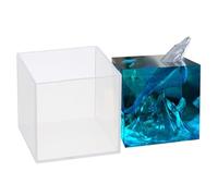 PATIKIL Stampo in Resina Quadrata Grande da 2,1 Pollici, Stampi in Silicone per Resina Epossidica per Creare filiera per Forniture per Decorazioni Fai da Te, Bianco