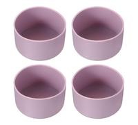 PATIKIL Stivale in Silicone per Tumbler, 4 Pezzi Protezione Inferiore Manicotto Antiscivolo Protettivo per Bottiglia d'Acqua Tazza da Viaggio in Auto, Viola Chiaro