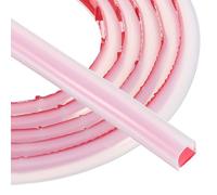 PATIKIL Striscia di guarnizione autoadesiva in silicone a forma di D, 10 mm di larghezza x 1 mm di profondità x 8 mm di altezza, 2 m, per sigillare porte e finestre, per spazi grandi