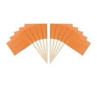 PATIKIL Stuzzicadenti Bandiera, 100pz Pennarelli Colorati per Formaggio Stuzzicadenti Colorati Etichettatura Marcatura per Torta Cupcake Antipasti Cocktail Sticks Arancione