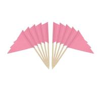 PATIKIL Stuzzicadenti Bandiera, 100pz Pennarelli Colorati per Formaggio Stuzzicadenti Colorati Etichettatura Marcatura per Torta Cupcake Cocktail Party Decor, Rosa