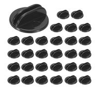 PATIKIL Supporti per Carte Plastica 0,98", 30 Pz Porta Carte Posti a Forma Triangolo Design Moderno per Numeri Tavolo per Giochi Tavolo Feste Foto Memo Etichette Prezzi Menu, Nero