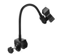 PATIKIL Supporto per microfono da scrivania a collo d'oca, supporto flessibile per microfono da 30,5 cm, con clip per microfono aggiornata, gamma 28-50 mm, per live streaming, podcasting, radio