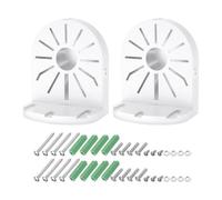 PATIKIL Supporto per Telecamera Sicurezza a Cupola da 6,7", 2 Pezzi Staffa Universale per Montaggio a Parete Angolo Retto per Cupola Junction Box Plastica, Bianco