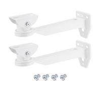 PATIKIL Supporto per Telecamera Sicurezza Angolare 11", 2 Confezioni Staffa Universale per Montaggio a Parete Angolare Acciaio, Supporto Stand Adattatore, Bianco