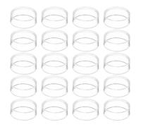 PATIKIL Supporto Sfera in Acrilico per Sfera Cristallo, 20 Pz Stand Sfera Trasparente per Pallina da Golf Softball Marmo Collezioni Sfere Cristallo