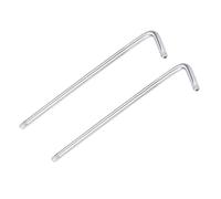 PATIKIL T30 Torx Stella Chiave, 2pz 6.3" Lungo Braccio Forma L Tamper Prova Punta Chiave, CR-V Acciaio