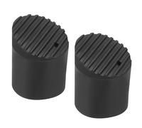 PATIKIL Tappetino per Piedi di Scalinata, Confezione da 2 Coperture per Piedi di Scalinata a Spina di Pesce in Gomma Antiscivolo Accessori di Ricambio per Protezione Scalinata, Grigio