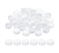 PATIKIL Tappi di Bottiglia Plastica da 1.2 Pollici per Artigianato, 50Pz Tappi a Vite Riutilizzabili per Bottiglie Vuote per Decorazioni Fai da Te, Bianco