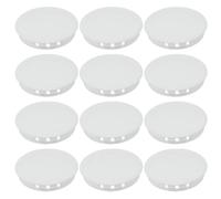 PATIKIL Tappi fori plastica 55mm/2-3/16", 12 Pz, tipo incasso, tappi rotondi a scatto bloccaggio, coperture fori viti inserti tappi fine per mobili armadi cucina porte scaffali, bianco