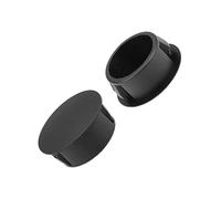 PATIKIL Tappi per fori in plastica 22mm(7/8") Foro Tappi, Tappi Copriforo 25pz Plastica a Scatto Blocco Foro Tubo Inserisci Fine Cappello per Acciaio Mobili Scherma Post Tubatura, Nero