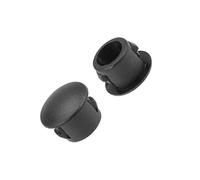 PATIKIL Tappi per fori in plastica 6mm(1/4") Foro Tappi, Tappi Copriforo 50pz Plastica Scatto Blocco Foro Tubo Inserto Fine Cappello per Acciaio Mobili Scherma Post Tubatura, Nero