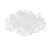 PATIKIL Tappi Silicone da 4mm per Cucito, 80Pz Stecche per Corsetti Corsetto Stecca Suggerimenti per l'Osso a Spirale Corsetto Colletto per Osso Poliestere, Bianco