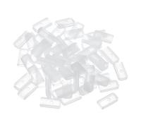 PATIKIL Tappi Terminali Silicone per Cucito, 200Pz Punte per Stecche a Spirale per Corsetti da Colletto per Stecche Poliestere, Applicabili a Legature Poliestere da 5 Mm, Trasparenti