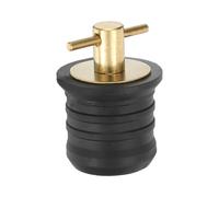 PATIKIL Tappo Scarico Barca 1-1/4", Maniglia a T Tappo per Barca Ottone Scarico a Scatto Tappo a Spirale Marino Tappi Gomma per Yacht Kayak Scarichi per Barche Marine