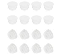 PATIKIL Tappo Tondo Plastica, 16Pz 1.17"/30mm Tappi Tubi Plastica Tappi per Sedie Rotondi, Tappis per Gambe Sedie, Mobili, Tubi Metallici, Ferramenta, Recinzioni, Bianco