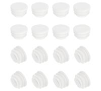 PATIKIL Tappo Tondo Plastica, 16Pz 1"/25mm Tappi Tubi Plastica Tappi per Sedie Rotondi, Tappis per Gambe Sedie, Mobili, Tubi Metallici, Ferramenta, Recinzioni, Bianco