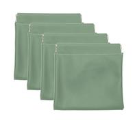 PATIKIL Tasca Cosmetici Borsa 4pz 5x5" Impermeabile Mini PU Pelle Trucco Borsa per Donne Viaggio Borsa Toilette Portamonete Senza Cerniera Autochiudente Portatile Borsa Trucco Verde