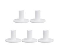 PATIKIL Tee da Golf in Gomma da 1,4 Pollici, Confezione da 5 Pezzi, Tee Alti per Pratica Allenamento Campo di Guida, Supporto Palla Stabile per Tappeto di Colpo Indoor E Outdoor, Bianco