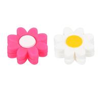 PATIKIL Tennis Racchetta Vibrazione Smorzatore, 2pz Morbido Silicone Racchetta Shock Ammortizzante Corda Smorzamento, Rosa, Bianco