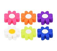 PATIKIL Tennis Racchetta Vibrazione Smorzatore, 6pz Morbido Silicone Racchetta Shock Ammortizzante Corda Smorzamento, Bianco, Blu, Arancione, Viola, Giallo, Rosa
