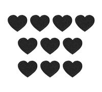 PATIKIL Termoadesive Toppe 10pz Forma Cuore Cuci Toppa Ricamate Amore Applique Abbellimenti per Abbigliamento Giacche Cappello Zaino Riparazione Decorazioni Nero