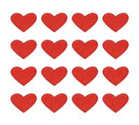 PATIKIL Termoadesive Toppe 16pz Forma Cuore Cuci Toppa Ricamate Amore Applique Abbellimenti per Abbigliamento Giacche Cappello Zaino Riparazione Decorazioni Rosso