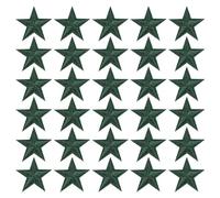 PATIKIL Termoadesive Toppe 33pz 5 Stella Cuci Toppe Ricamate Toppe Applique Abbellimenti per Abbigliamento Giacche Cappello Zaino Riparazioni Decorazioni Scuro Verde