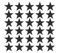 PATIKIL Termoadesive Toppe 33pz 5 Stella Cuci Toppe Ricamate Toppe Applique Abbellimenti per Abbigliamento Giacche Cappello Zaino Riparazioni Decorazioni Nero