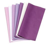 PATIKIL Tessuti Di Cotone, 7 Pz 50 X 50 cm Fat Quarter Quadrati Di Tessuto Colorato Solido Precut per Cucito Patchwork Quilting Artigianato Fai da Te, Viola