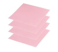 PATIKIL Thermal Pads 100x100x0.3 mm, 4 Pezzi Guarnizioni Termiche in Silicone per CPU GPU IC PCIe M.2 2280 SSD NVMe Dissipatore di Calore, Rosa