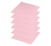 PATIKIL Thermal Pads 100x100x2mm, 6 Pezzi Pastiglie Termiche in Silicone per Dissipazione CPU GPU IC PCIe M.2 2280 SSD NVMe Dissipatore, Rosa