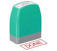 PATIKIL Timbro Notifica Autoinchiostrante, Inchiostro Rosso Timbri per Ufficio Timbro Personalizzato Messaggio Preinchiostrato Ricaricabile, Verde