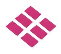 PATIKIL Toppe Autoadesive in Nylon 5x7.7cm, 6pz Toppe di Riparazione Impermeabile Adesive per Tessuti per Piumino Giacca Tenda Abbigliamento Esterni Campeggio Attrezzatura, Rosa Rosso