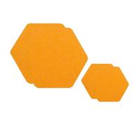 PATIKIL Toppe Autoadesive in Nylon 6.35x6.35cm / 9.65x9.65cm, 4Pz Toppe di Riparazione Impermeabile Adesive per Tessuti Piumino Giacca Riparare Abbigliamento Borsa, Arancione