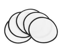 PATIKIL Toppe Vuote Per Sublimazione Tessuto Rotondo Termoadesive Per Riparazione Cappello Abbigliamento Scarpe Zaini DIY Artigianato 15 Pz Bianco 3.1"