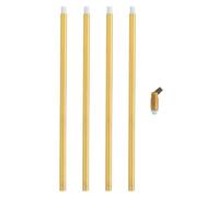 PATIKIL Tubo per lampadario, 4 Set 12" M10 x 1mm Asta Prolunga Filettata Nipplo Tubo Lampada, Adattatore Soffitto Inclinato per Lampada a Sospensione Illuminazione Steli, Bronzo Scuro