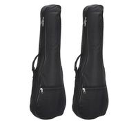 PATIKIL Ukulele Custodia 23" Ukulele Borsa Singola Tracolla Zainetto con Regolabili Tracolle Nero 2pz