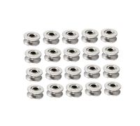 PATIKIL V624ZZ 4x13x6mm Profonda Scanalatura Guida Puleggia Guida Sfere Cuscinetti, 20pz Entrambi Late Schermati Carbonio Acciaio Cuscinetti